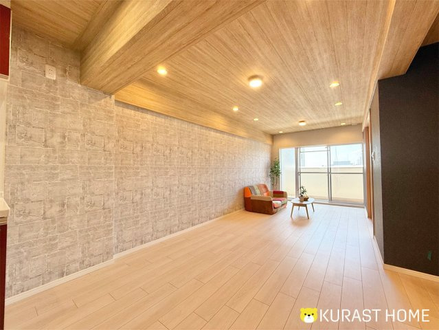 九条住宅B棟　10階の居間・リビング