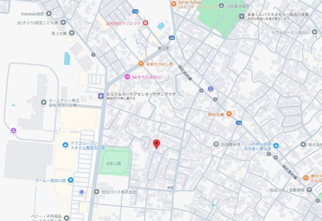 加古川市尾上町池田　土地の地図