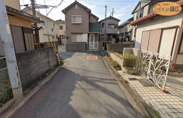 加古川市尾上町池田　土地の前面道路含む現地写真