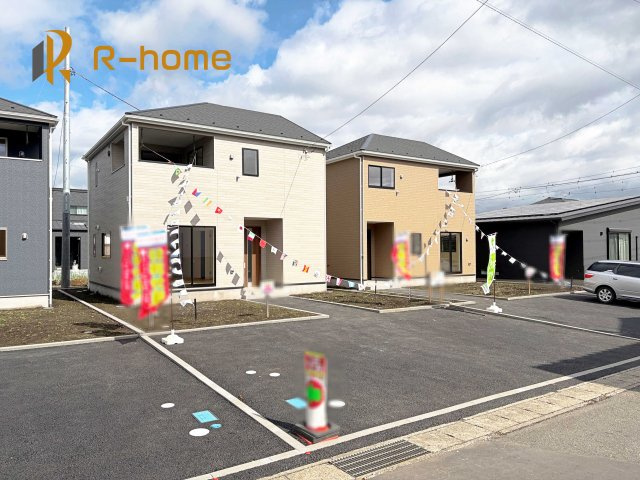那珂市瓜連第13　新築戸建て　2号棟の外観|ご予約を頂ければ、『平日』はもちろん『早朝』や『夜間』もご見学可能です♪お気軽にお申し付けください♪