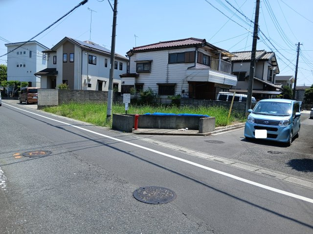 売地：佐谷田の前面道路含む現地写真|現地前面道路（2025年07月25日）撮影