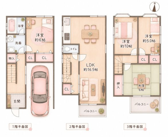 木屋元町　中古一戸建ての間取り|間取り図はいかがですか？ご希望を叶える間取りですか？リビングの広さは？水回りの位置は？カウンターキッチン？など色々な情報が集約されています。弊社ではリフォームなどのご相談も承っております。