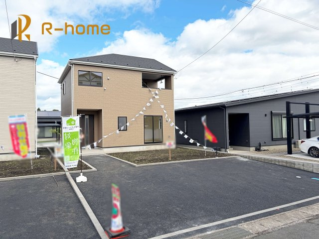 那珂市瓜連第13　新築戸建て　3号棟の外観|近隣の同仕様完成物件をご見学いただけます♪