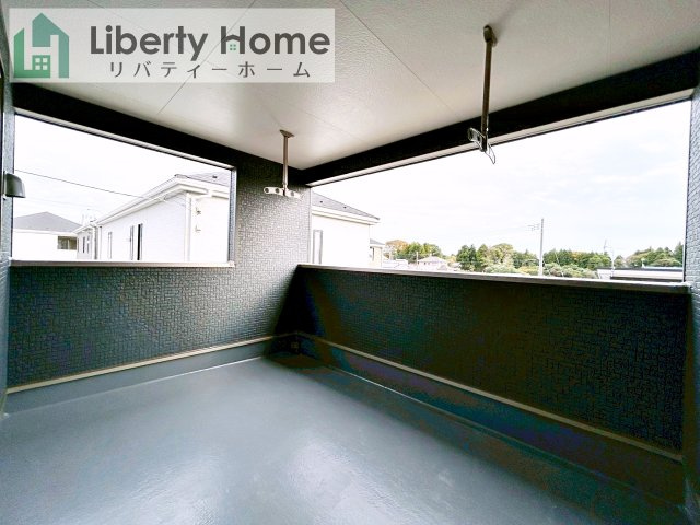 常陸大宮市石沢第4　新築戸建　1号棟のバルコニー