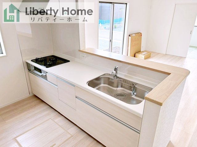 常陸大宮市石沢第4　新築戸建　1号棟のキッチン