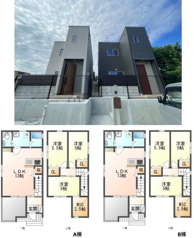 【間取り】 | 恩納村名嘉真　２棟建て