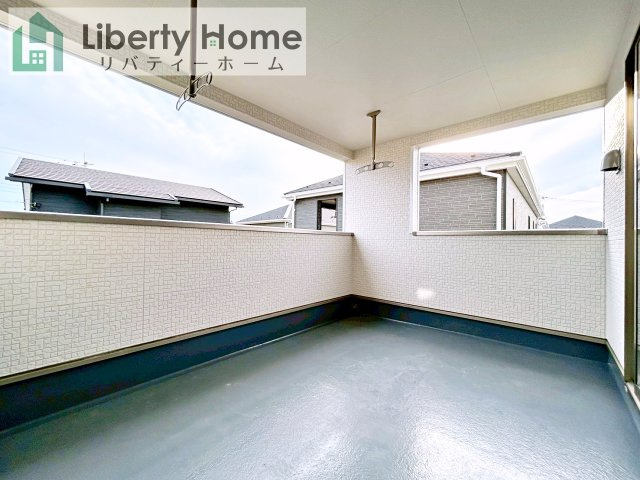 常陸大宮市石沢第4　新築戸建　4号棟のバルコニー