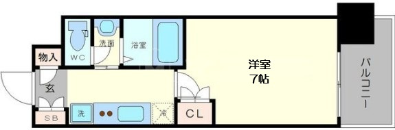 【間取り】 | クレストコート靱公園