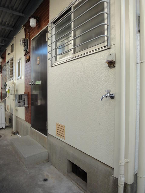 屋外洗濯機置き場
