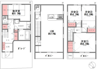 【間取り】 | 西淀川区姫里3丁目　中古戸建