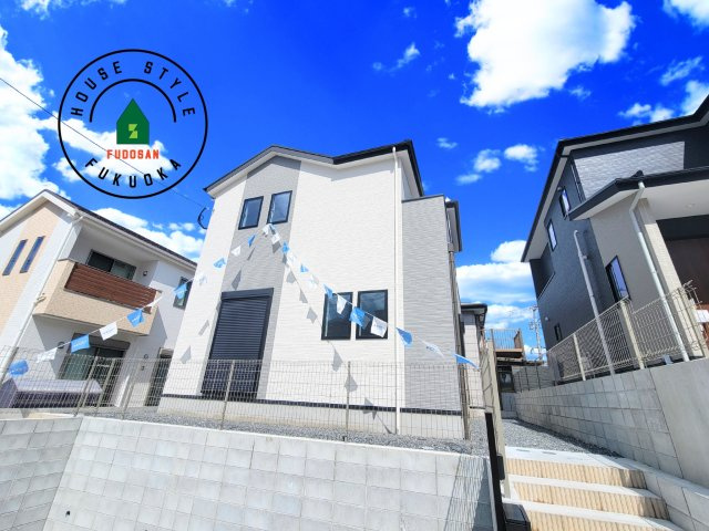 福岡市南区柏原1丁目第12-2棟（1号棟）の外観|デザイン性のある外観です。