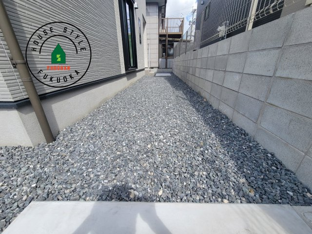 福岡市南区柏原1丁目第12-2棟（1号棟）の庭|お庭で自由な時間を過ごせます。