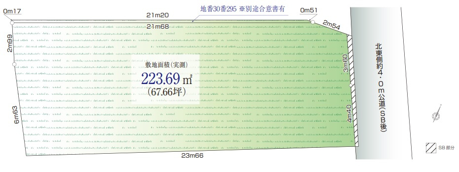 高輪４　土地の区画図