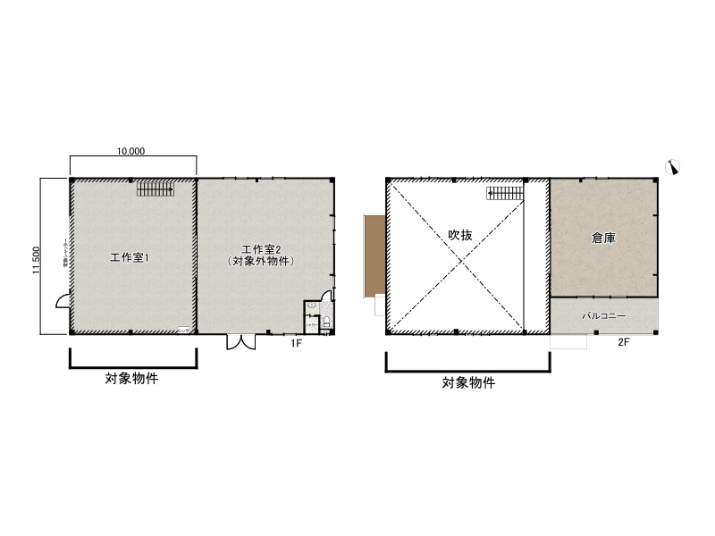 姫路市夢前町護持/貸工場の間取り