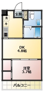 Lexella西吹田の間取り
