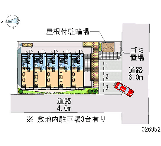 レオパレスELBIENの駐車場|画像4