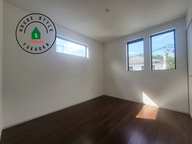 福岡市南区桧原7丁目第3-1棟（1号棟）の洋室|採光良好な洋室は全居室、複層ガラスの遮熱効果と断熱効果で、一年中快適に過ごせます。