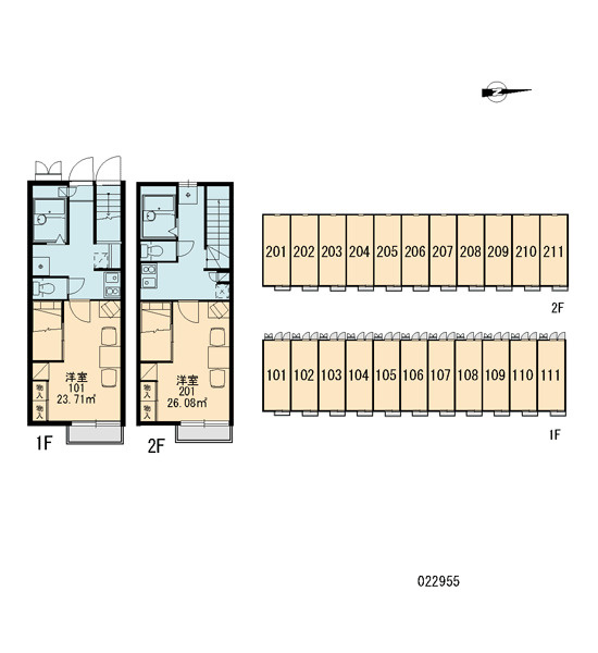 レオパレスSCHIELEの区画図|画像3