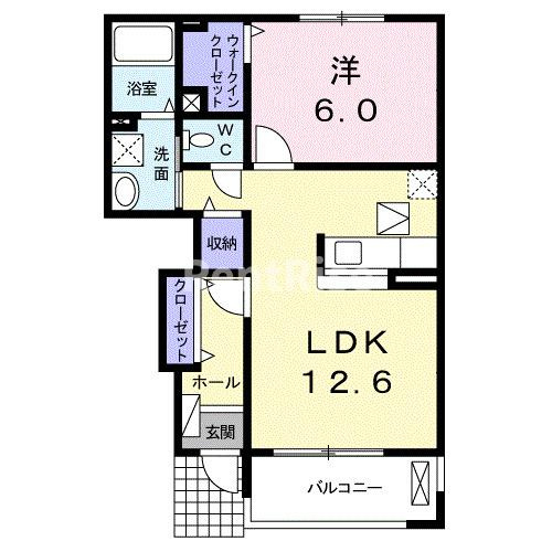 カトルセゾンＢの間取り|間取図