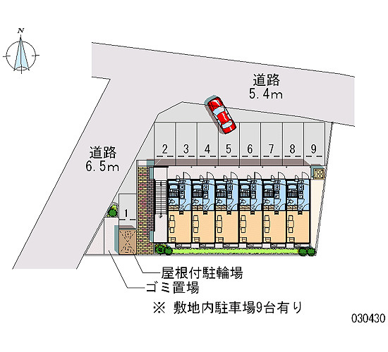 レオパレス入道の駐車場|画像4