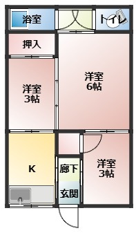 【間取り】 | コーポ湊Ⅱ