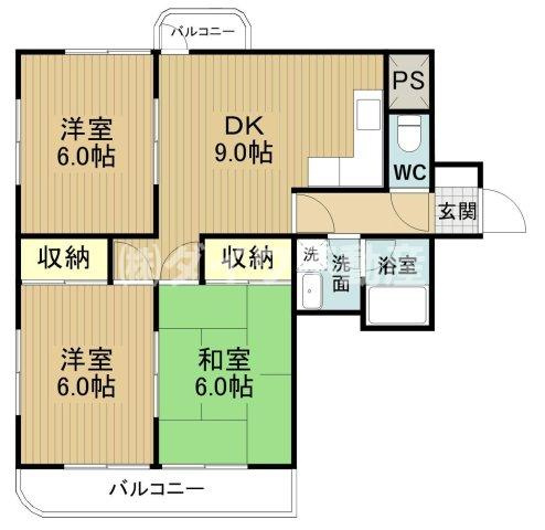 ステープル六供の間取り