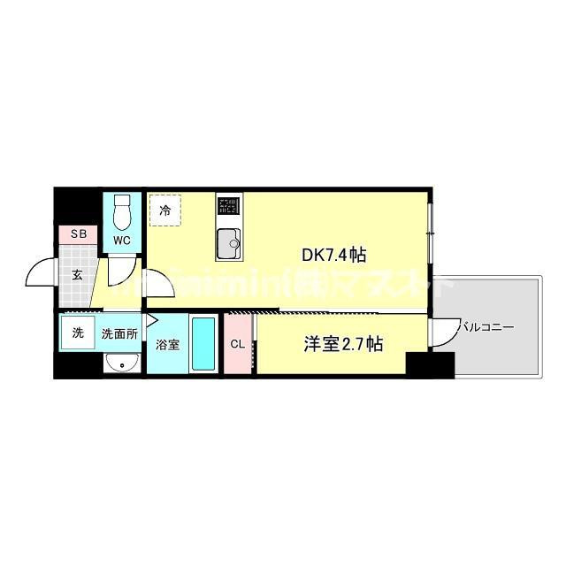 セレニテ日本橋エクラの間取り