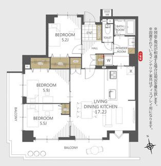 【間取り】 | じゅうグランドモア長住