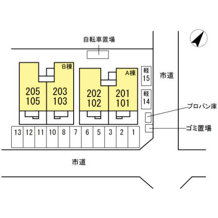 Vivienda・Kの駐車場