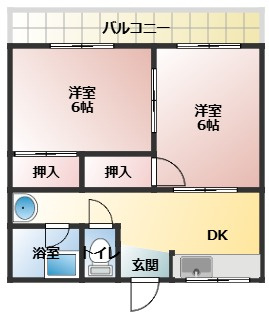 【間取り】 | コーポ湊Ⅲ