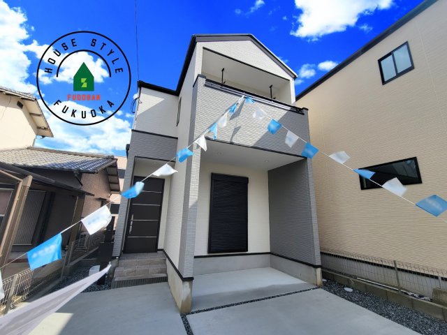 福岡市南区和田2丁目第1-2棟（1号棟）の外観|デザイン性のある外観です。