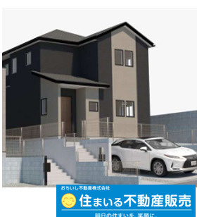 福岡市南区柏原1丁目12期　2号棟の外観パース