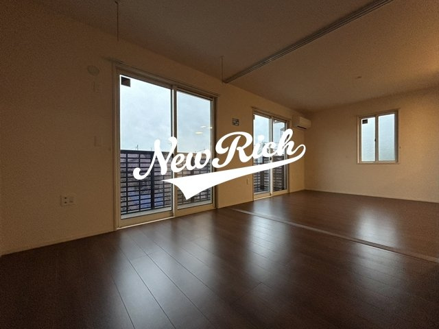 前橋市後閑町のアパートのバルコニー