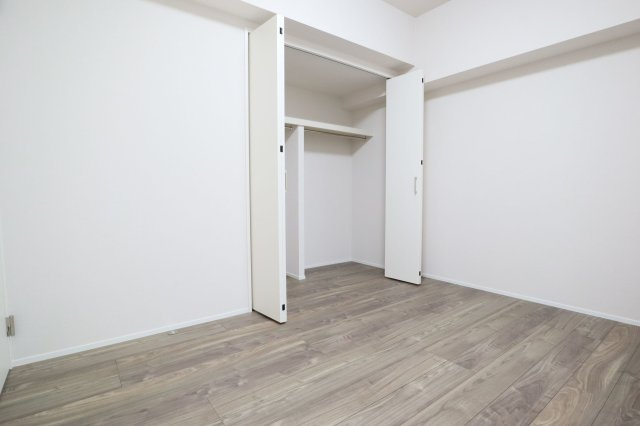 【洋室】 | レークサイド野多目 | 6.2帖の広々とした洋室は収納スペースがたっぷり！どんなお洒落さんでも安心の大容量収納が自慢です