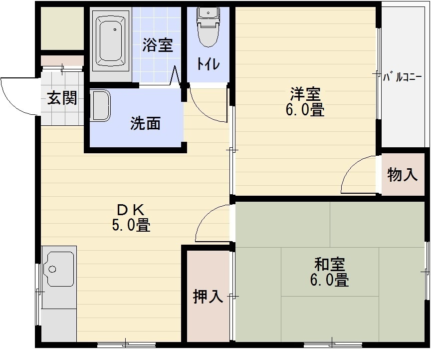 B.ビレッジの間取り|B.ビレッジ（八尾市太田）
