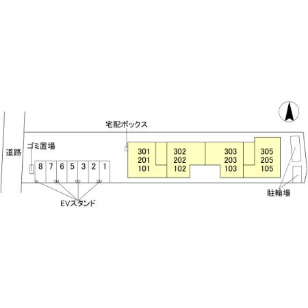 【区画図】 | D-residence下田部B棟