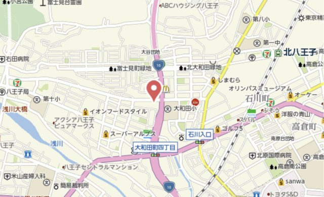 祝：成約済み　藤和シティーホームズ八王子大和田町　八王子市　中古マンションの地図|～仲介手数料無料☆八王子ひなた不動産～藤和シティーホームズ八王子大和田町