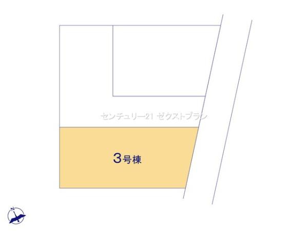高崎市新町第7 3号棟の区画図|区画図