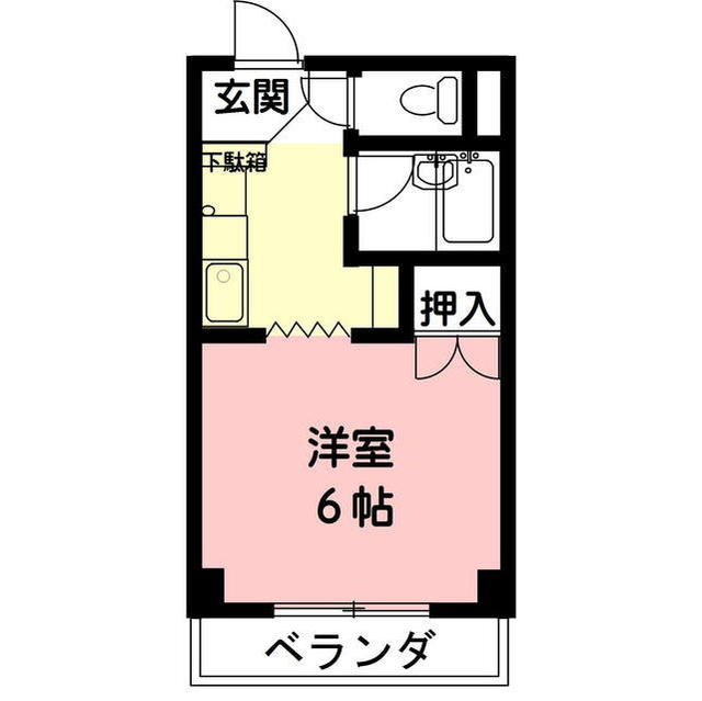 羽島市竹鼻町狐穴のアパートの間取り