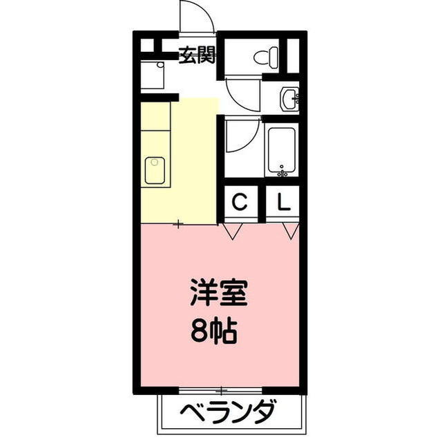 羽島市正木町須賀のアパートの間取り