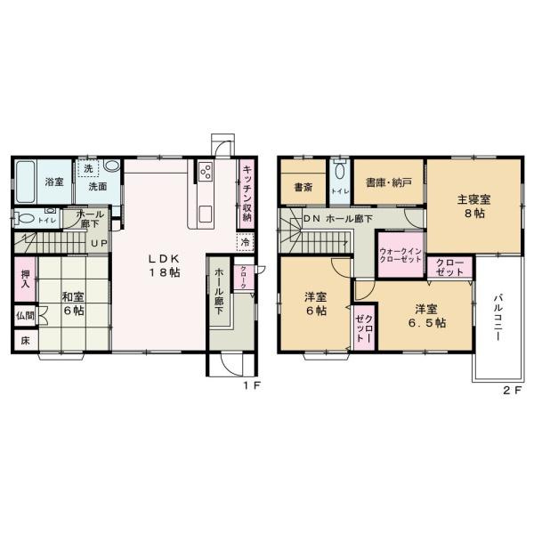 和歌山市松島の中古一戸建の間取り
