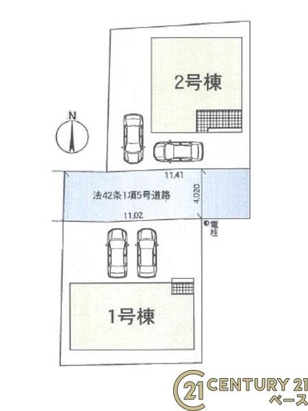 クレイドルガーデン田町 ２号棟 ／新築一戸建の区画図|■こちらの物件は２号棟です！■
