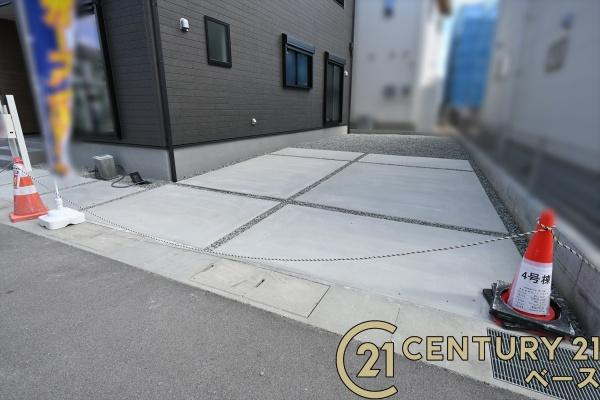 リーブルガーデン田井庄町 ４号棟 ／新築一戸建の駐車場|■現地撮影写真■