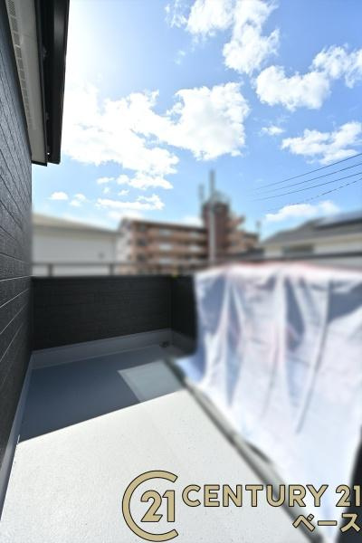 リーブルガーデン田井庄町 ４号棟 ／新築一戸建のバルコニー|■現地撮影写真■