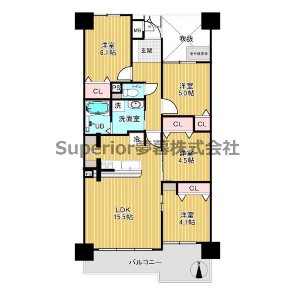 【中古マンション】シャルマンコーポぜぜ