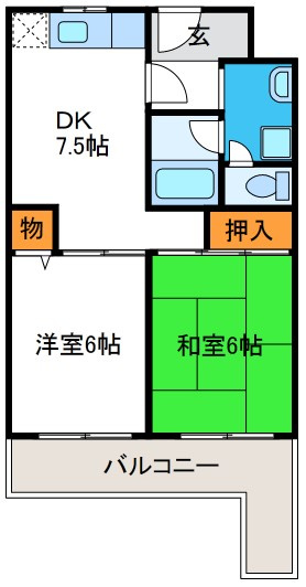 スリースター泉尾の間取り