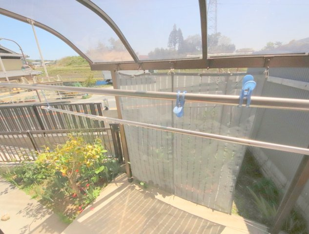 南田原町平屋のバルコニー