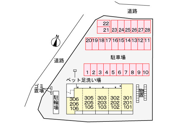 アニメートグレイスの区画図