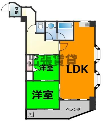 仲介手数料0円！！アートスクエアの間取り