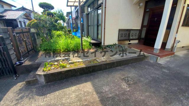 行田市持田５丁目　中古戸建の庭|お庭で自由な時間を過ごせます